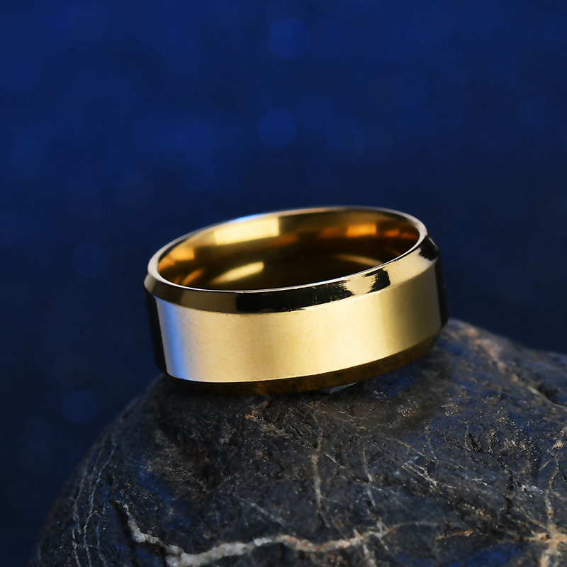 Men Black Titanium Stainless Ring  Lover Couple Rings For Women Fashion Jewellery Titanium Ring
