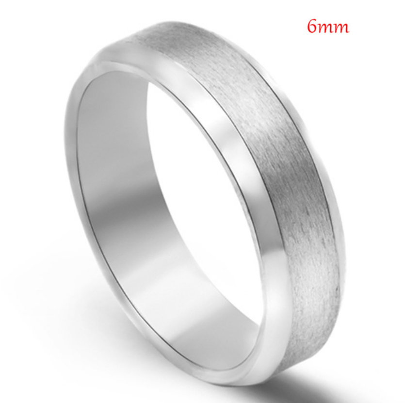 Men Black Titanium Stainless Ring  Lover Couple Rings For Women Fashion Jewellery Titanium Ring