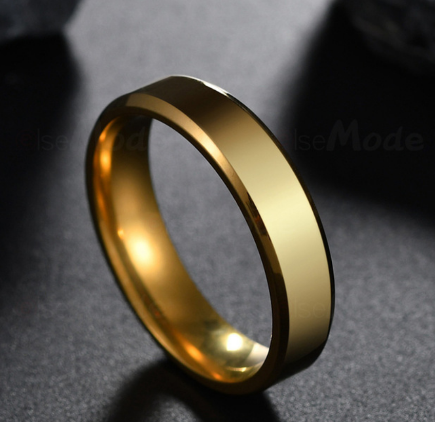 Men Black Titanium Stainless Ring  Lover Couple Rings For Women Fashion Jewellery Titanium Ring