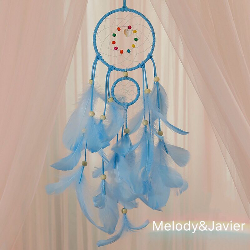 Dream Catcher LED Lighting Feather Dreamcatcher Girl Room Bell Bedroom Romantic Home Decoration