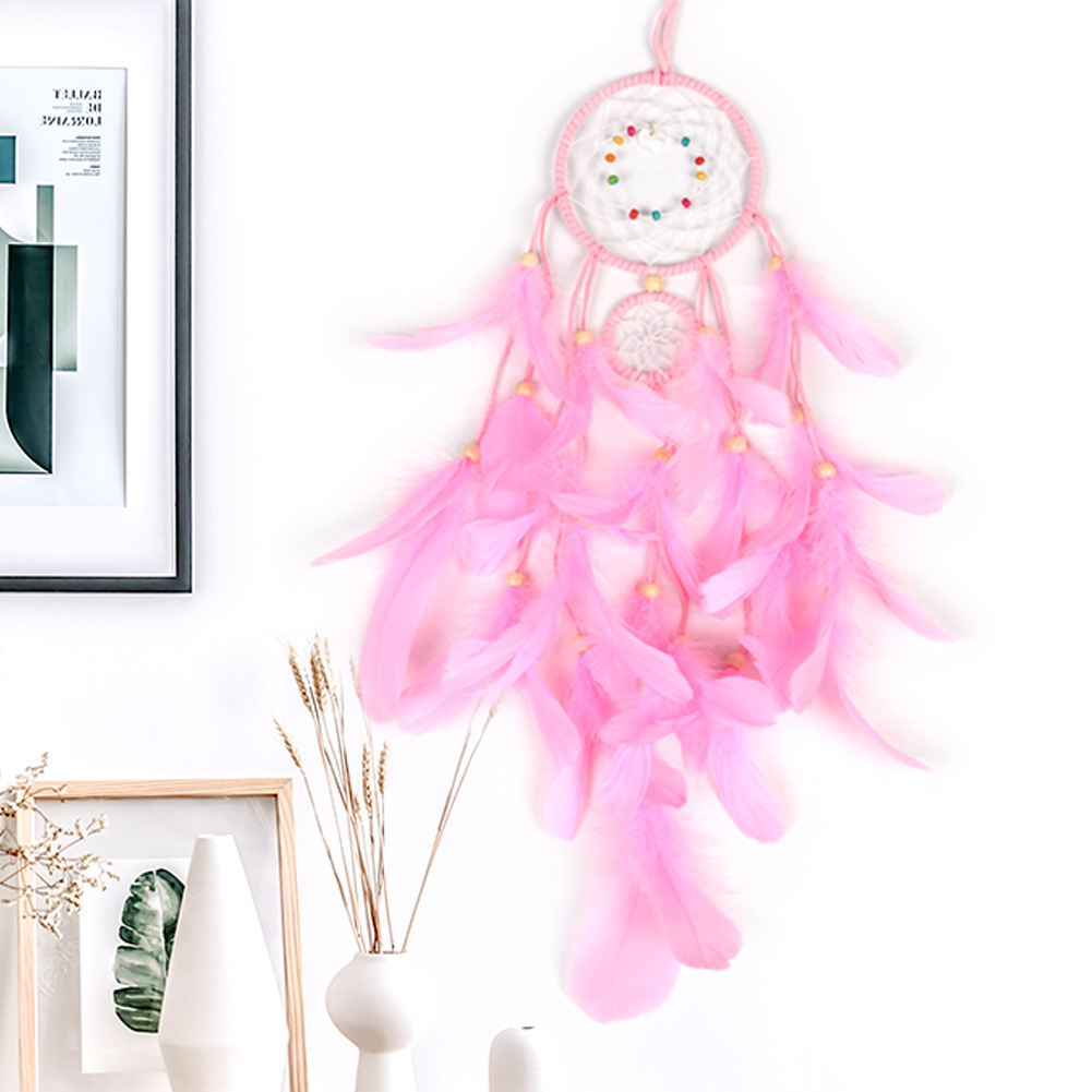 Dream Catcher LED Lighting Feather Dreamcatcher Girl Room Bell Bedroom Romantic Home Decoration
