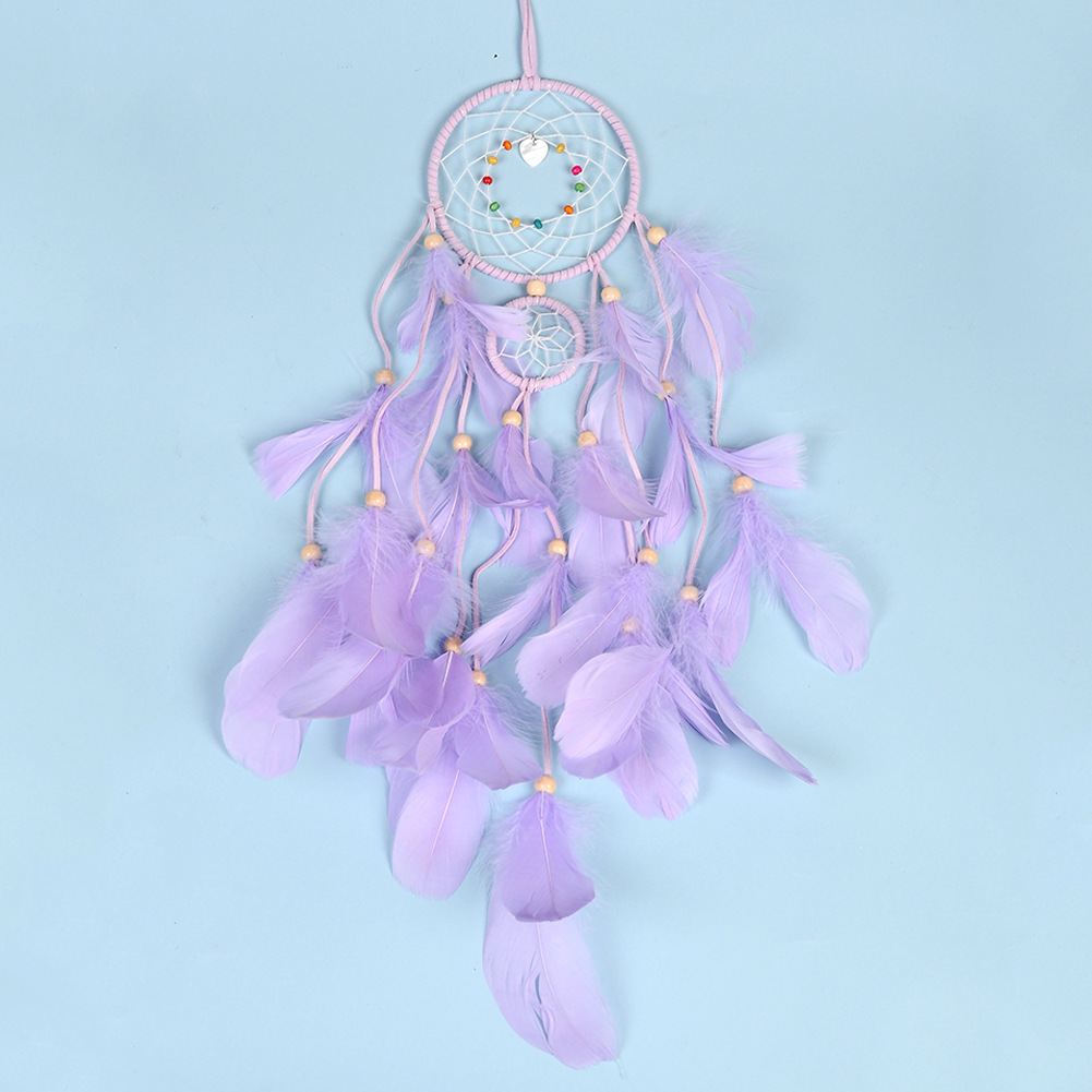 Dream Catcher LED Lighting Feather Dreamcatcher Girl Room Bell Bedroom Romantic Home Decoration