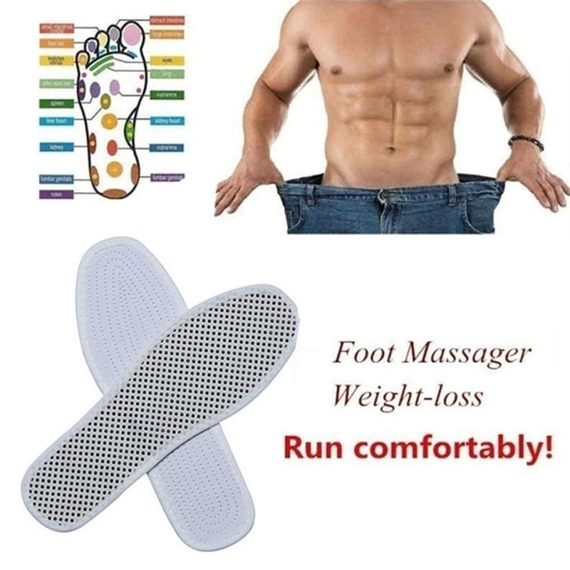 Magnetic Therapy Silicone Insoles Transparent Weight Loss Slimming Insole Massage Foot Care Shoe Pad