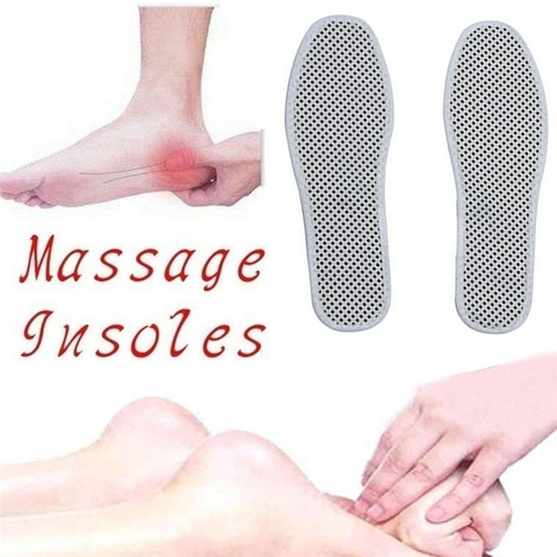 Magnetic Therapy Silicone Insoles Transparent Weight Loss Slimming Insole Massage Foot Care Shoe Pad