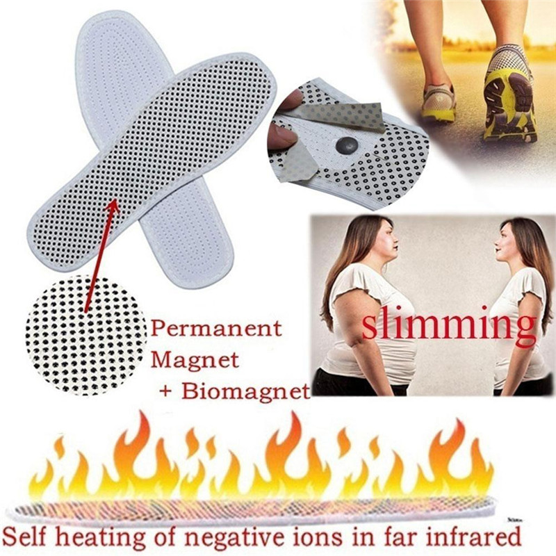 Magnetic Therapy Silicone Insoles Transparent Weight Loss Slimming Insole Massage Foot Care Shoe Pad