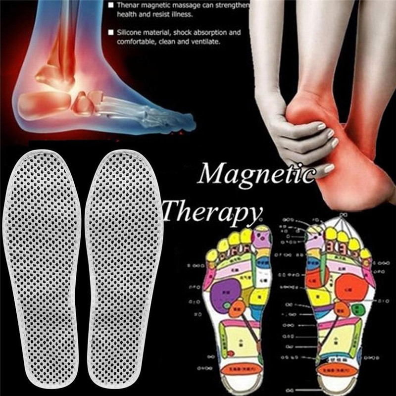 Magnetic Therapy Silicone Insoles Transparent Weight Loss Slimming Insole Massage Foot Care Shoe Pad