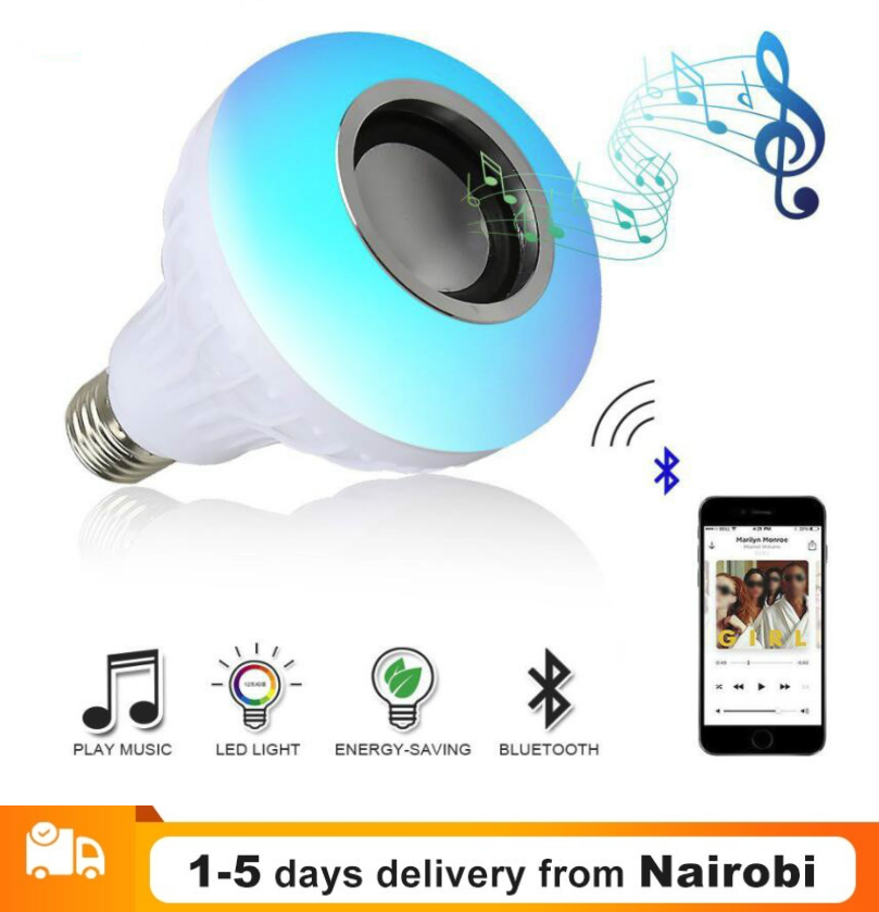 Double Base Wireless Bluetooth Speaker Bulb APP Control LED Lamp Smart Light Music Player Audio Remote Control Subwoofer Speaker Systems