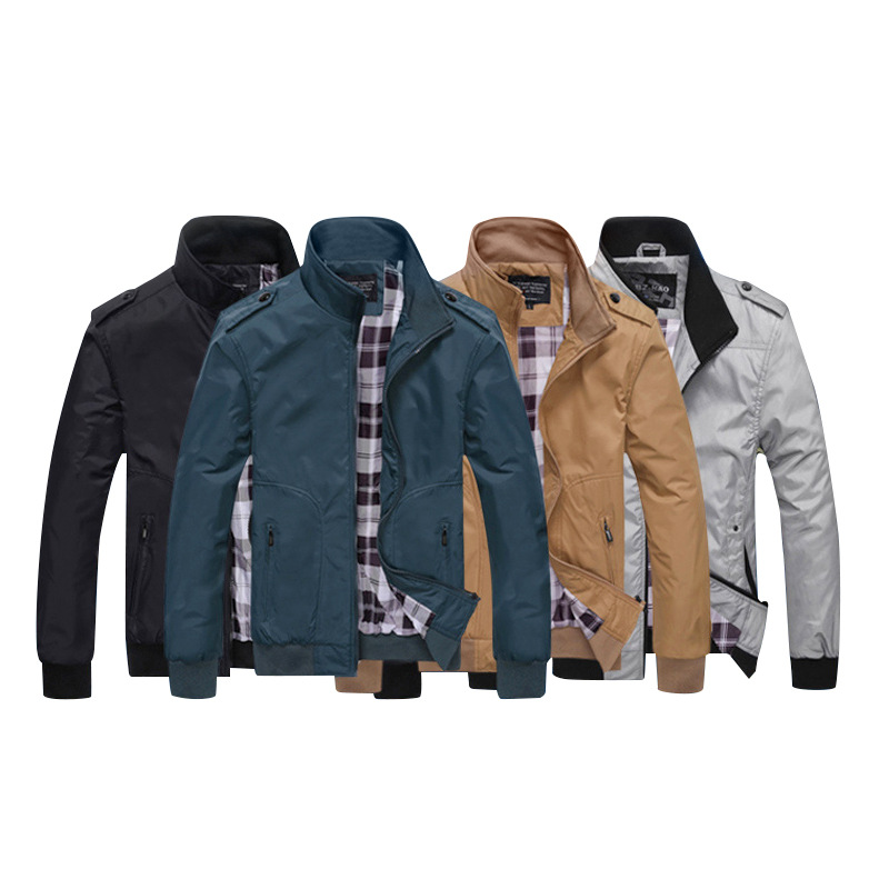 Men Jackets Casual Coats Trench Coats Men Sportswear Stand Collar Slim Jackets Male Bomber Jackets