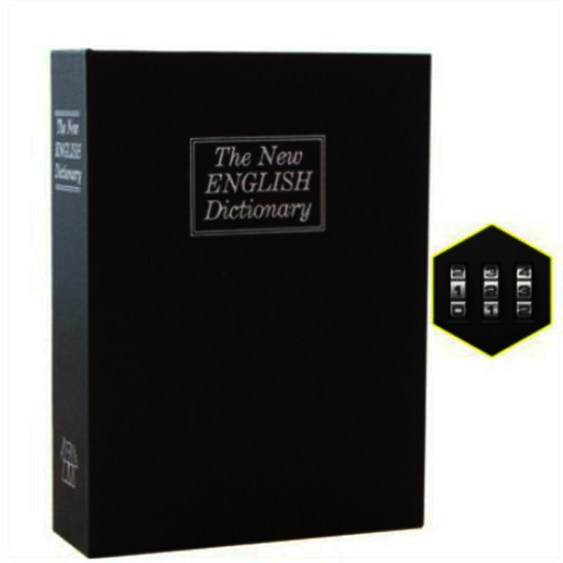 Dictionary Mini Safe Box Book Money Hide Secret Security Safe Lock Cash Money Storage Jewelry Locker