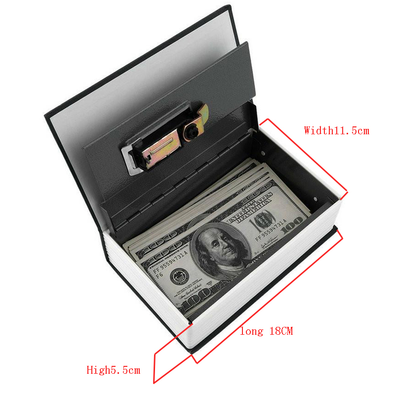 Dictionary Mini Safe Box Book Money Hide Secret Security Safe Lock Cash Money Storage Jewelry Locker