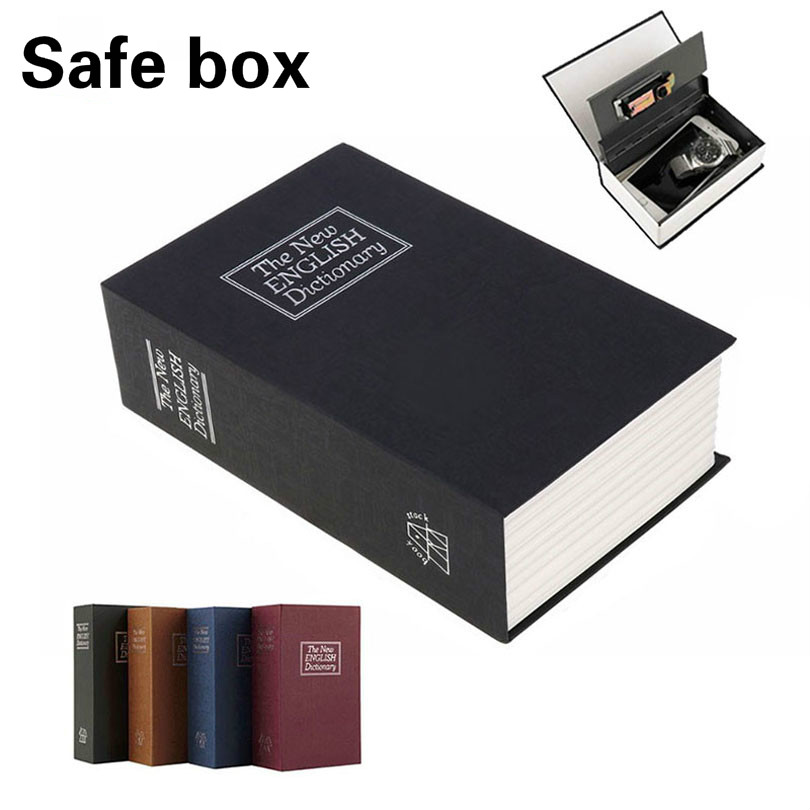 Dictionary Mini Safe Box Book Money Hide Secret Security Safe Lock Cash Money Storage Jewelry Locker