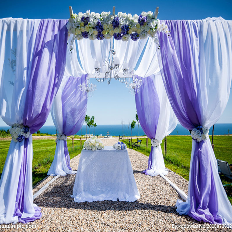 Mariage Yarn Tulle Roll Sheer Crystal Organza Fabric Birthday Event Party Wedding Decoration