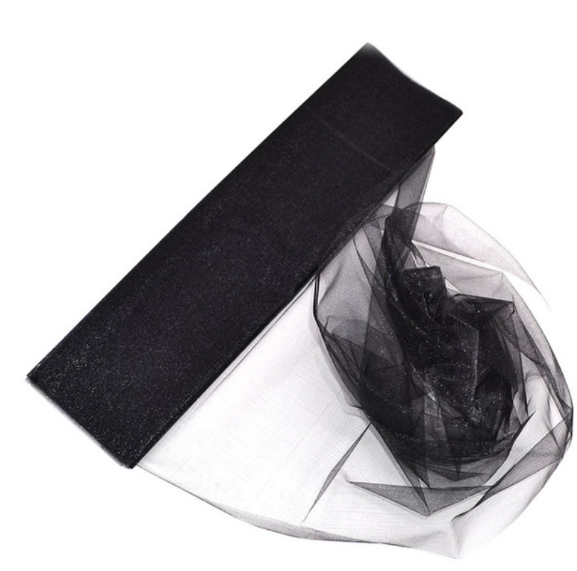 Mariage Yarn Tulle Roll Sheer Crystal Organza Fabric Birthday Event Party Wedding Decoration