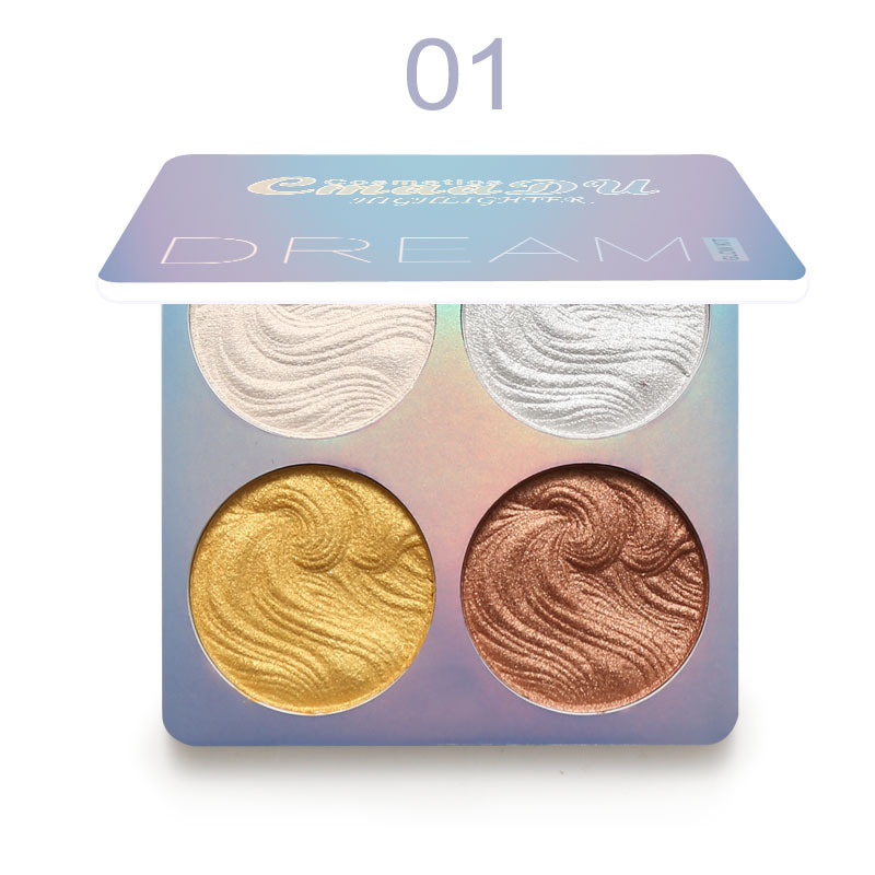 New Highlighter Powder Palette High Gloss Shimmer Powder Bronzer Repair Haileyter Pallet Makeup