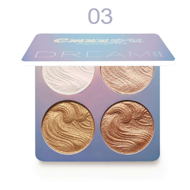 New Highlighter Powder Palette High Gloss Shimmer Powder Bronzer Repair Haileyter Pallet Makeup