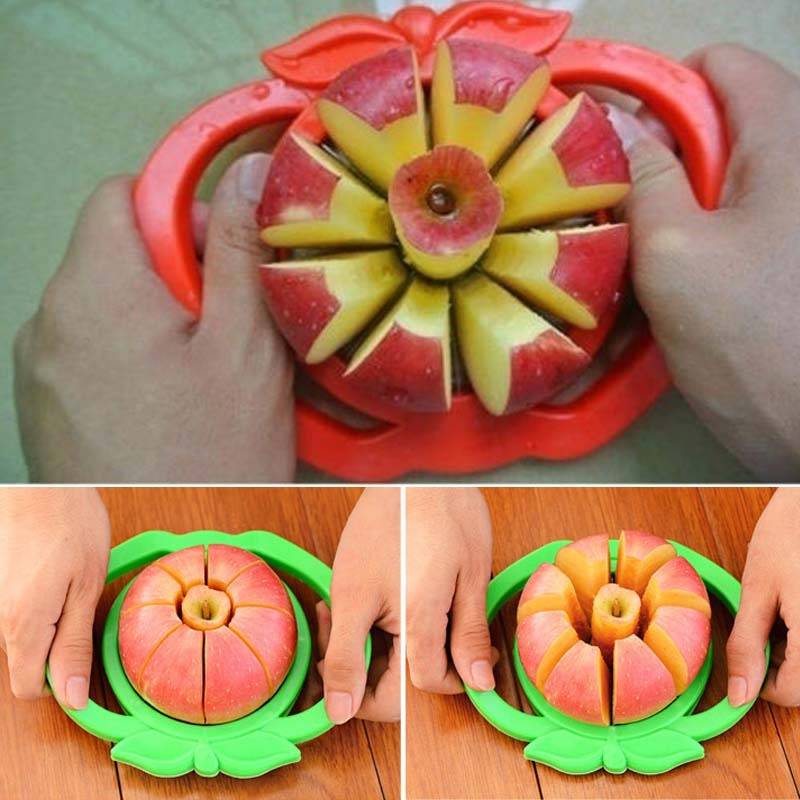 Kitchen Apple Slicer Corer Cutter Pear Fruit Divider Tool Comfort Handle for Kitchen Apple Peeler