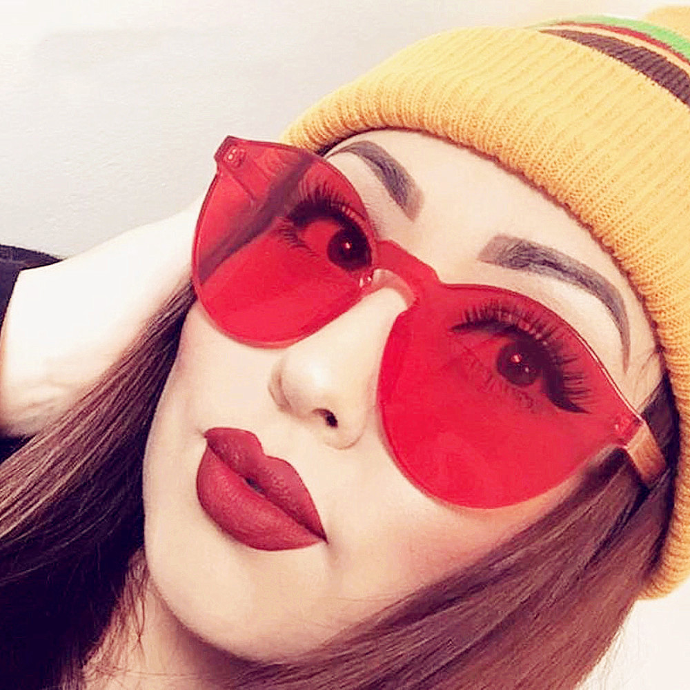 Motorcycle Driver goggles Women Men Fashion Clear Retro Sunglasses Outdoor Frameless Eyewear Glasses