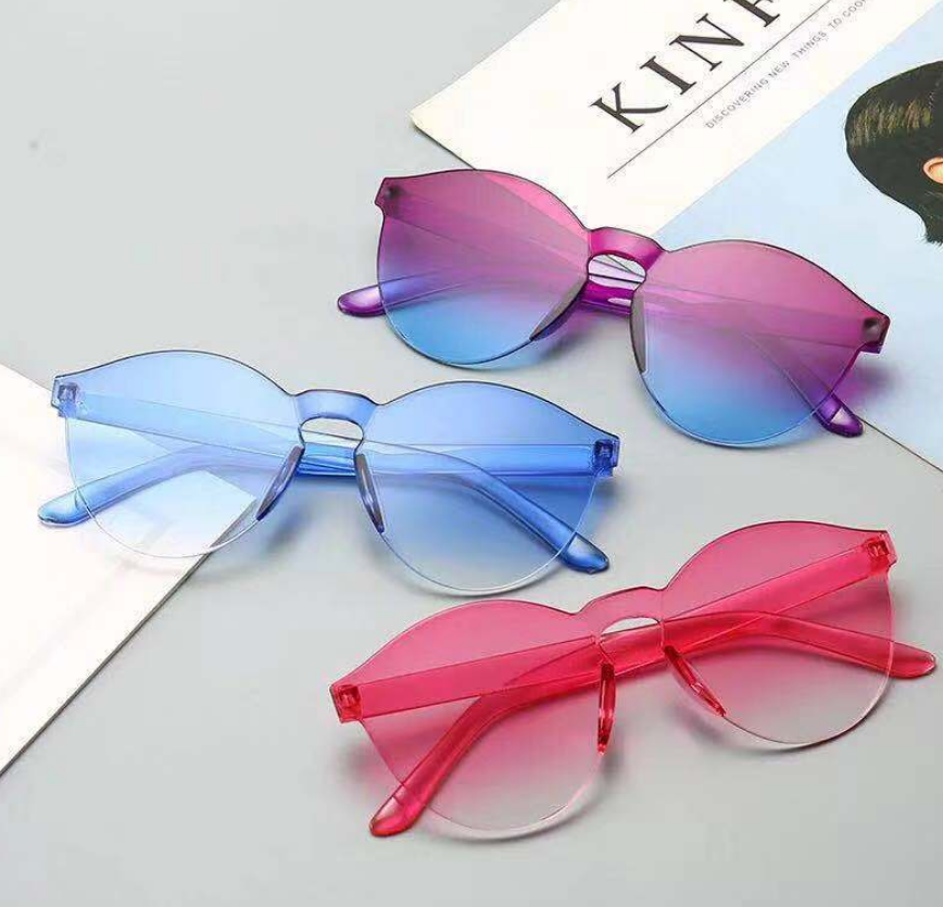 Motorcycle Driver goggles Women Men Fashion Clear Retro Sunglasses Outdoor Frameless Eyewear Glasses