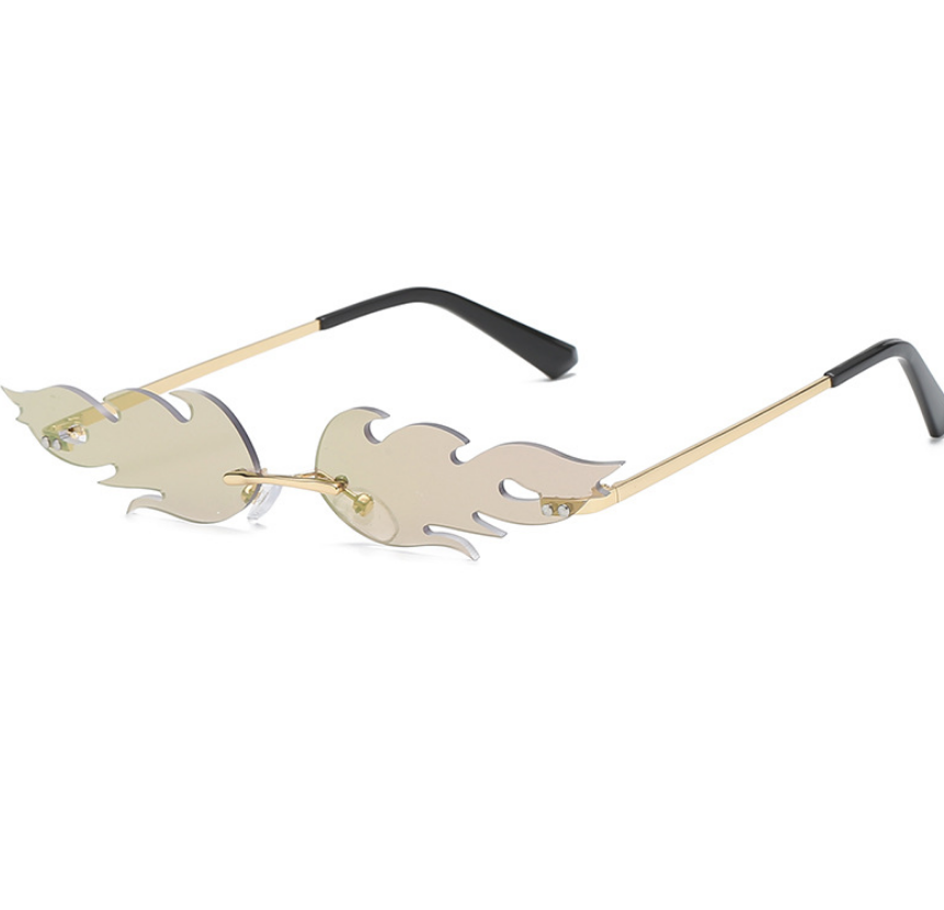 Cat Eye Sunglasses Women Vintage Brand Designer Glasses Men Metal Women Trendy Mirror Eyewear UV400