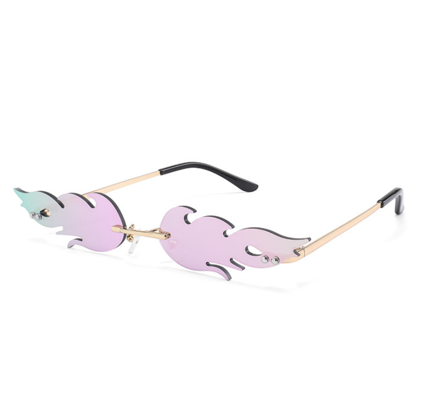 Cat Eye Sunglasses Women Vintage Brand Designer Glasses Men Metal Women Trendy Mirror Eyewear UV400