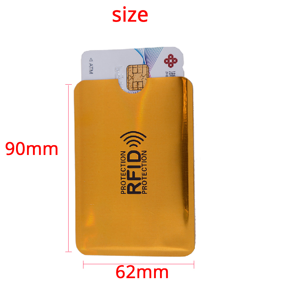 10Pcs Anti Rfid Wallet Blocking Reader Lock Bank Card Holder Id Bank Card Case Credit Holder