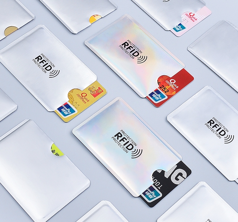 10Pcs Anti Rfid Wallet Blocking Reader Lock Bank Card Holder Id Bank Card Case Credit Holder