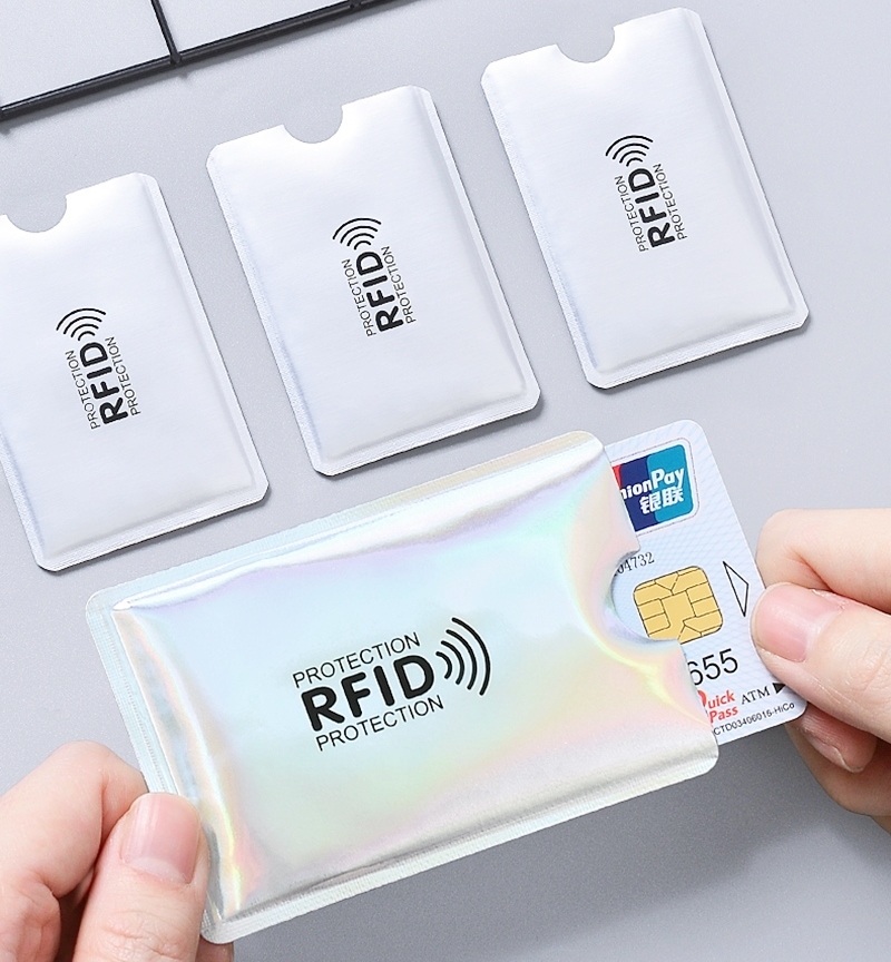 10Pcs Anti Rfid Wallet Blocking Reader Lock Bank Card Holder Id Bank Card Case Credit Holder