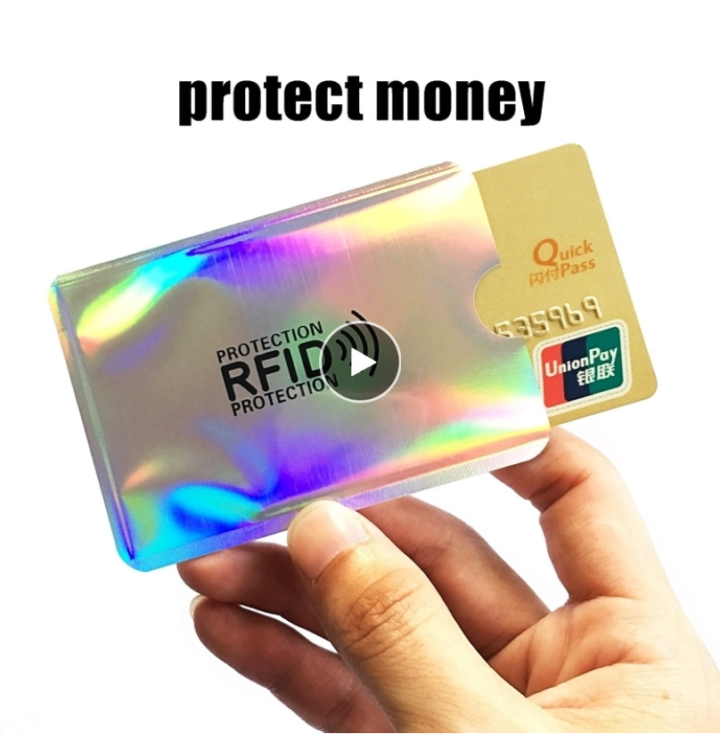 10Pcs Anti Rfid Wallet Blocking Reader Lock Bank Card Holder Id Bank Card Case Credit Holder