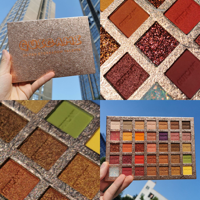 INS Hot Eyeshadow Palletes 35 Colors Powder Pigmented Shadows Glitter Diamond Makeup Eye Shadow Palette