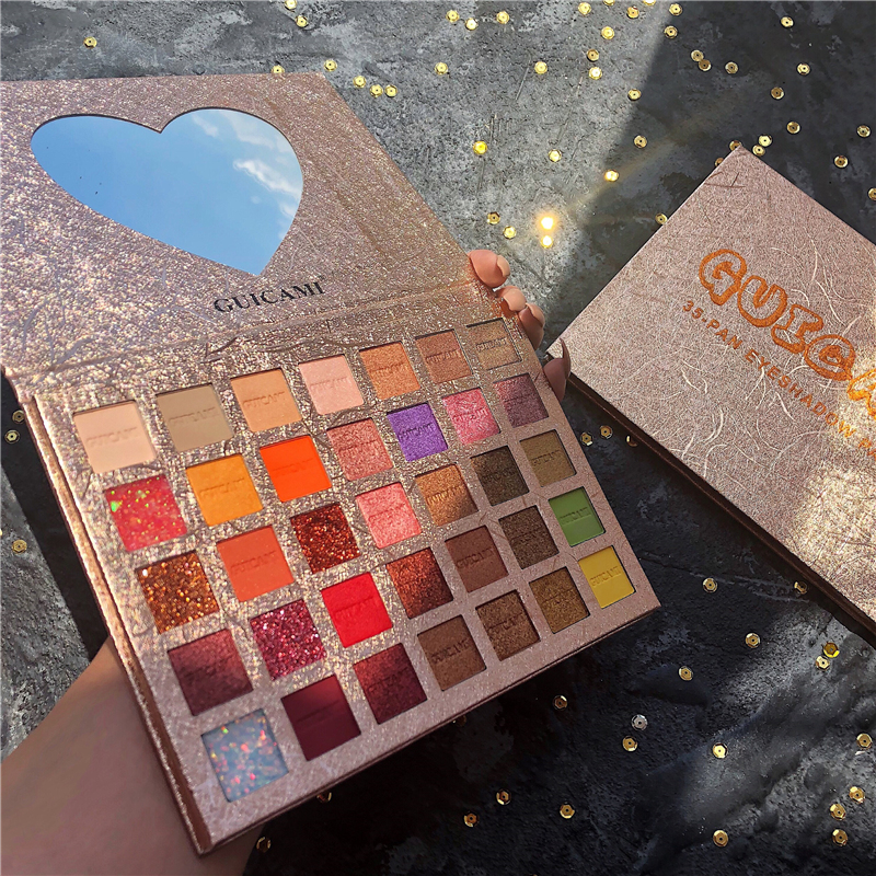 INS Hot Eyeshadow Palletes 35 Colors Powder Pigmented Shadows Glitter Diamond Makeup Eye Shadow Palette