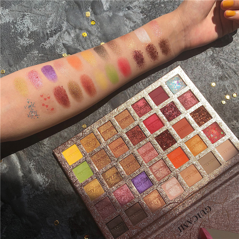 INS Hot Eyeshadow Palletes 35 Colors Powder Pigmented Shadows Glitter Diamond Makeup Eye Shadow Palette