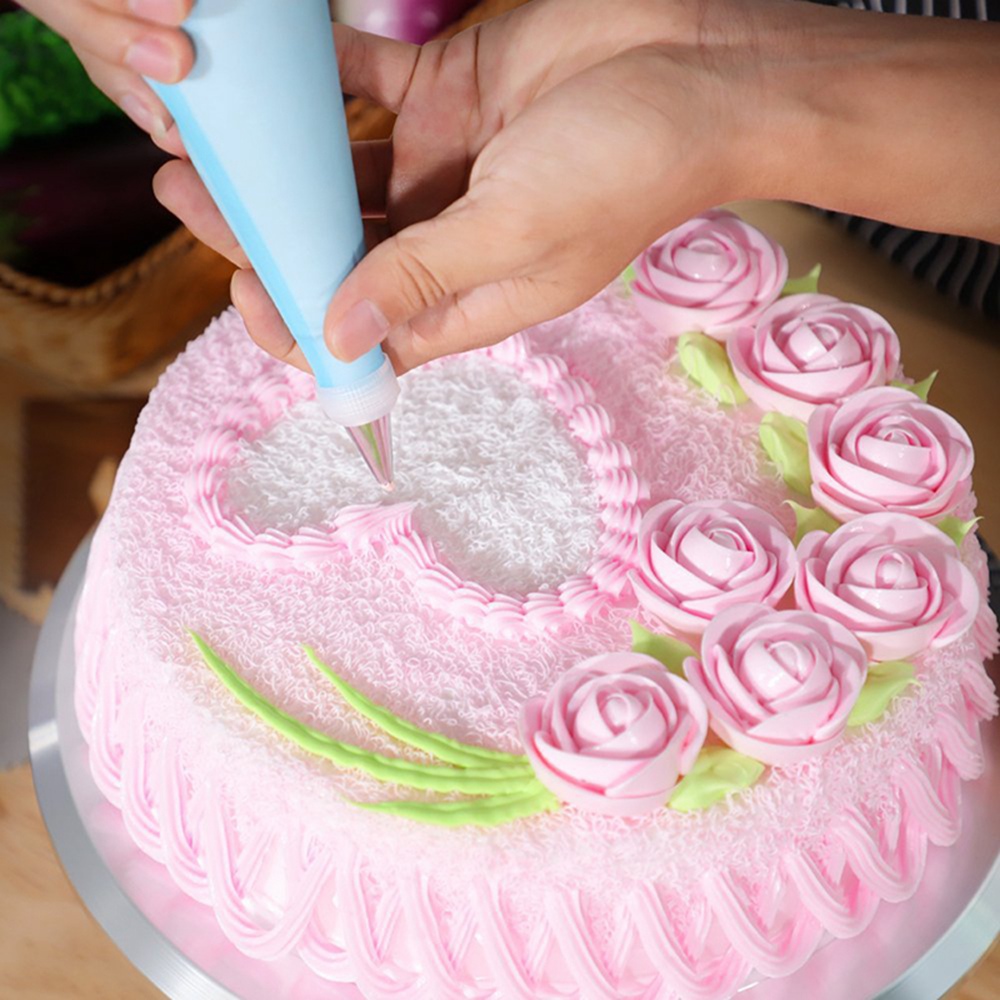 14Pcs/Set Icing Piping Nozzles Set with Pastry Bag Scraper Cream Tips Reusable Cake Decorating Tool