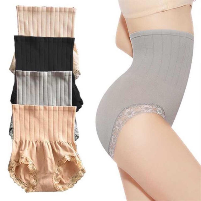 1Pc Shaping Tummy Bondage Corset High Waist Slimming Panty Waist Trainer Lace Pants Underwear