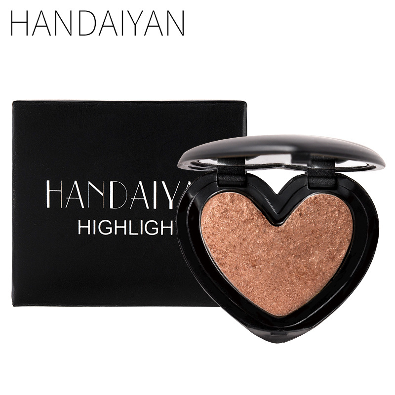 Beauty Makeup Shimmer Highlighter Face Cosmetics Pressed Powder Highlight Palette Brighten Skin