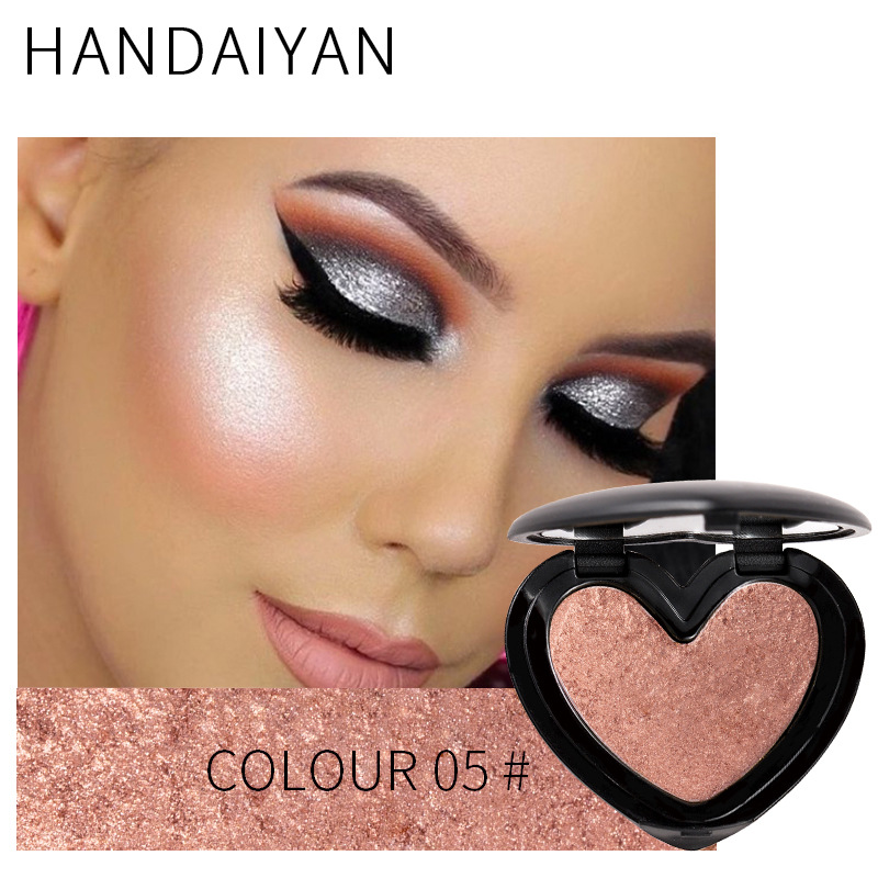 Beauty Makeup Shimmer Highlighter Face Cosmetics Pressed Powder Highlight Palette Brighten Skin