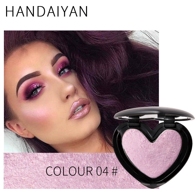 Beauty Makeup Shimmer Highlighter Face Cosmetics Pressed Powder Highlight Palette Brighten Skin