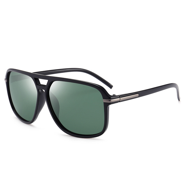 Fashion Sunglasses Men Polarized Sunglasses Men Driving Mirrors Coating Points Black Frame Eyewear