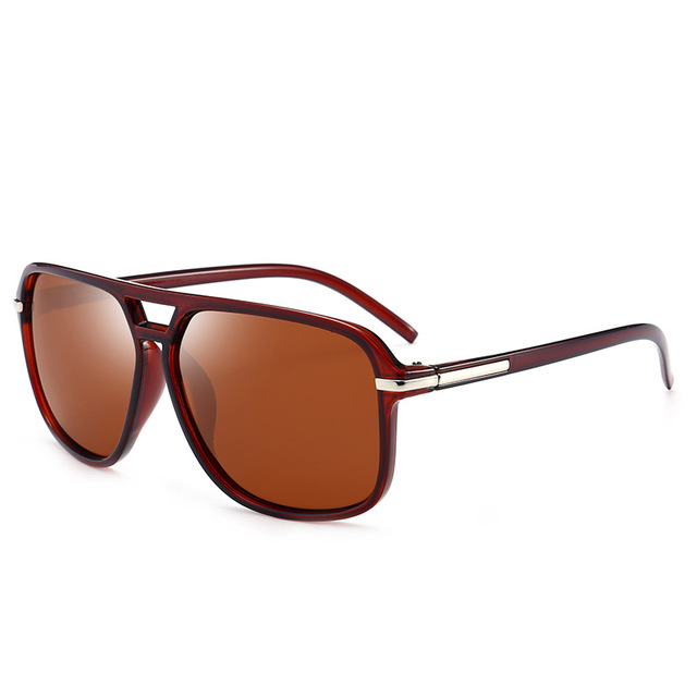 Fashion Sunglasses Men Polarized Sunglasses Men Driving Mirrors Coating Points Black Frame Eyewear