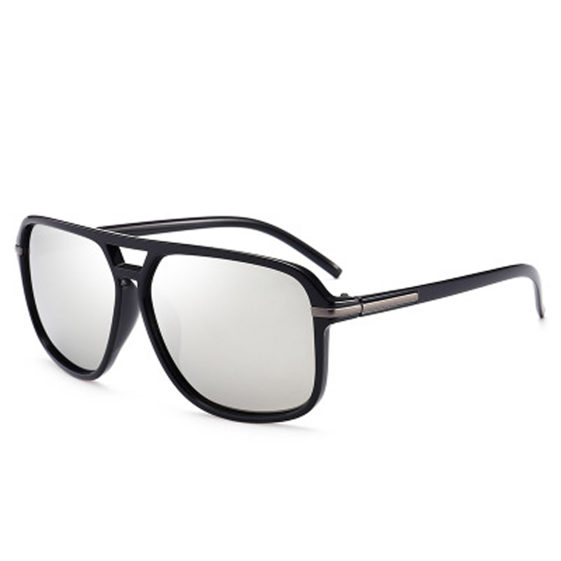Fashion Sunglasses Men Polarized Sunglasses Men Driving Mirrors Coating Points Black Frame Eyewear