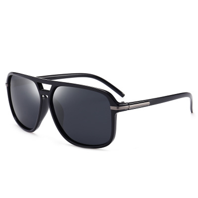 Fashion Sunglasses Men Polarized Sunglasses Men Driving Mirrors Coating Points Black Frame Eyewear