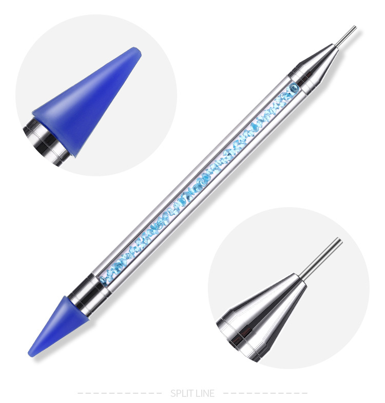 1Pc Dual-ended Dotting Pen Picker Wax Pencil Acrylic Nail Art Tool Manicure Decor Handle Picker Wax