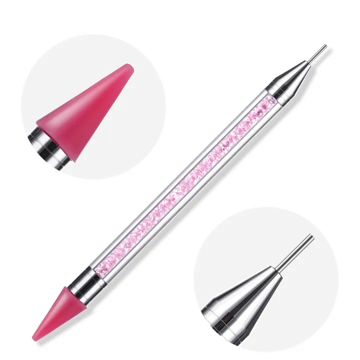 1Pc Dual-ended Dotting Pen Picker Wax Pencil Acrylic Nail Art Tool Manicure Decor Handle Picker Wax