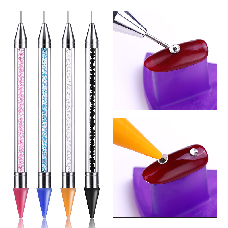 1Pc Dual-ended Dotting Pen Picker Wax Pencil Acrylic Nail Art Tool Manicure Decor Handle Picker Wax