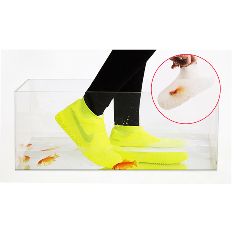 Waterproof Shoe Covers Silicone Material Unisex Shoes Protectors Rain Boots for Outdoor Rainy Days