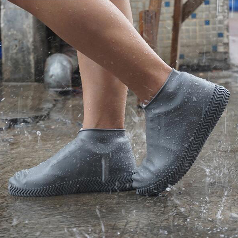 Waterproof Shoe Covers Silicone Material Unisex Shoes Protectors Rain Boots for Outdoor Rainy Days