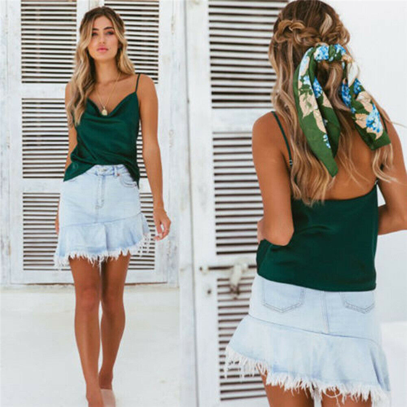 Women Vintage Tank Ladies Tops Sexy Night Camisole Milk Silk Baggy Streetwear Casual Vest Sleeveless