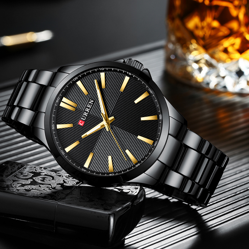 CURREN Men&apos;s Watches Men Fashion Watch Luxury Stainless Steel Band  Wristwatch Business Clock Sales