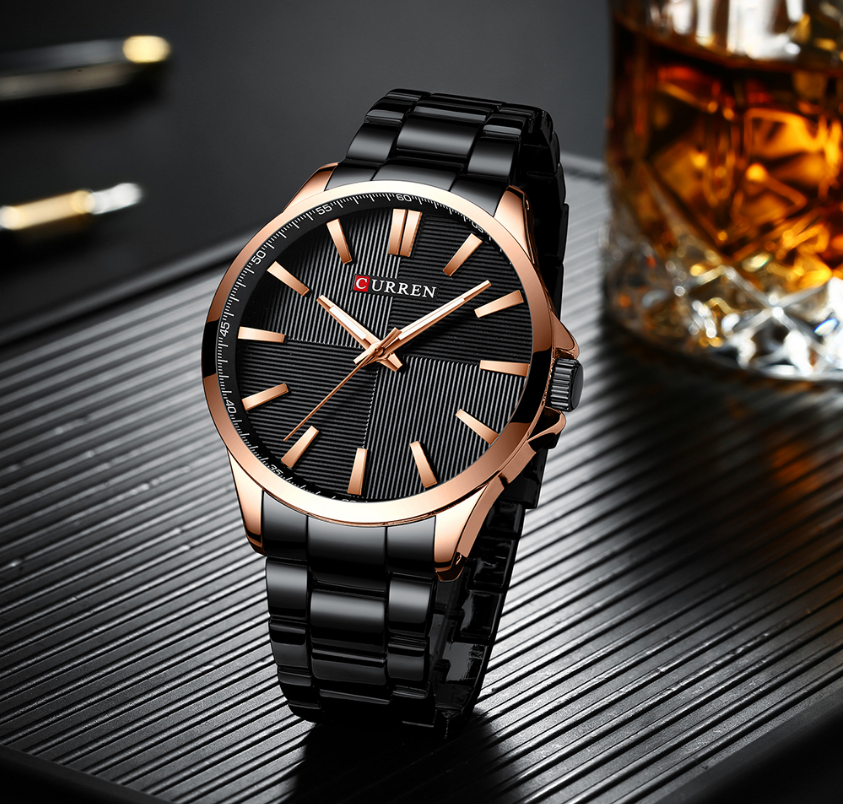 CURREN Men&apos;s Watches Men Fashion Watch Luxury Stainless Steel Band  Wristwatch Business Clock Sales