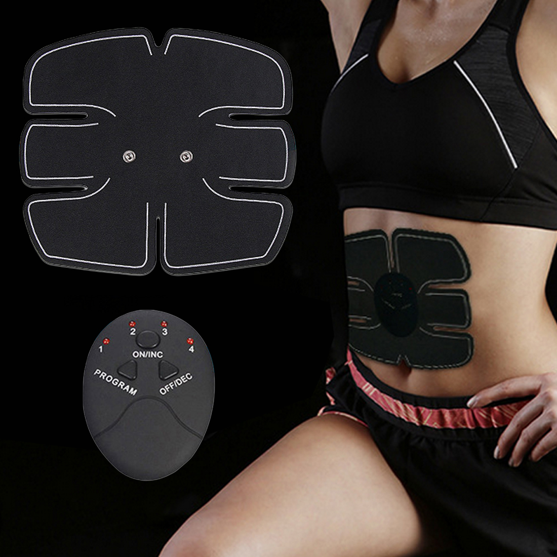 Electric Muscle Training Machine Fitness Gym Equipment Abdominal Muscle Trainer  Body Slimming Tools