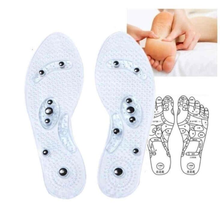 1Pair Shoe Gel Insoles Feet Magnetic Therapy Health Care for Men Comfort Pads Foot Care Relaxation